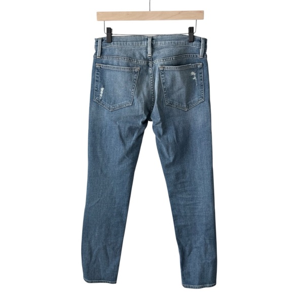 Frame Le Boy Zip Hem Crop Jeans in Picadilly | 27 - Picture 3 of 12